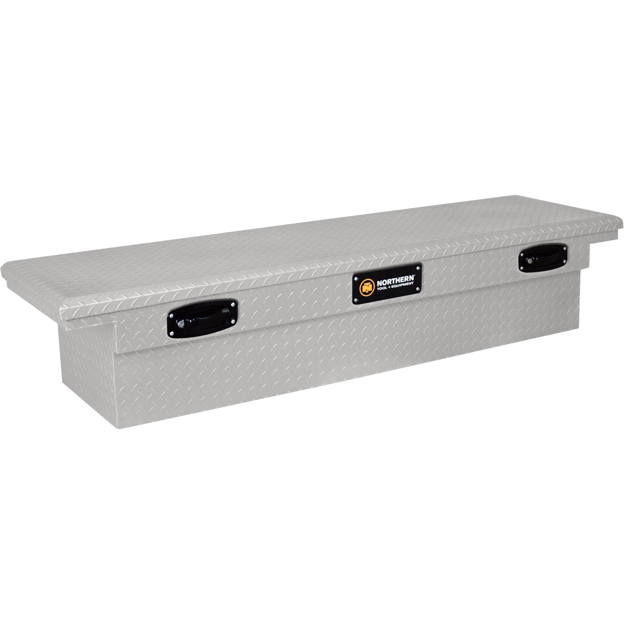Northern Tool + Equipment Crossover Low Profile Silver Truck Tool Box —Aluminum, 69in.